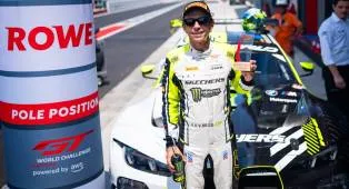 Valentino Rossi Raih Pole Bersejarah di Misano dalam GT World Challenge