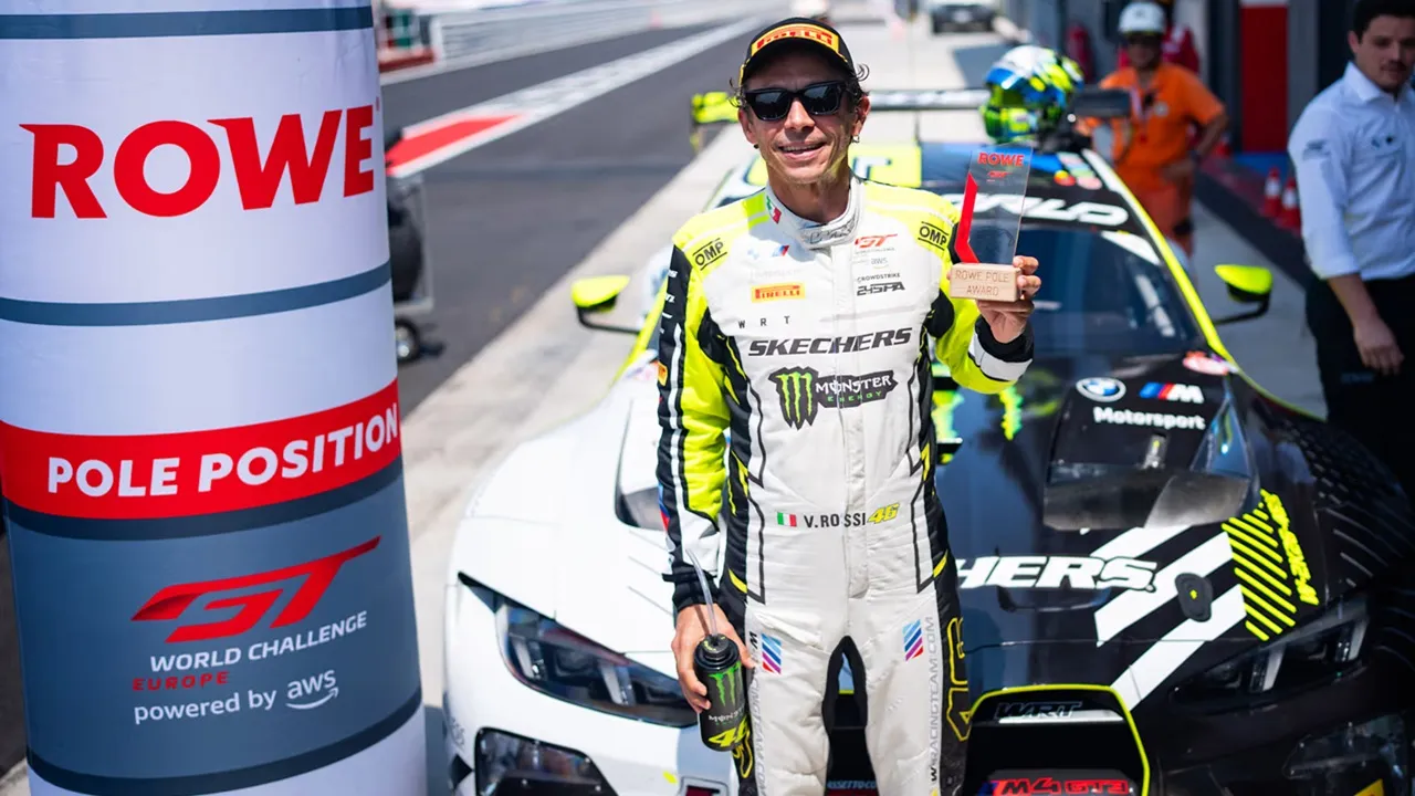 Valentino Rossi Raih Pole Bersejarah di Misano dalam GT World Challenge