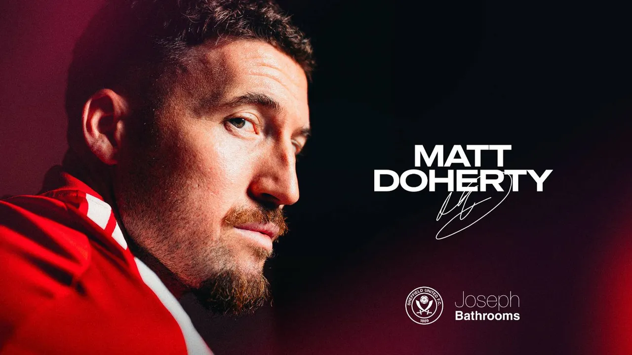Dikontrak Satu Tahun, Matt Doherty Resmi Gabung Sheffield United