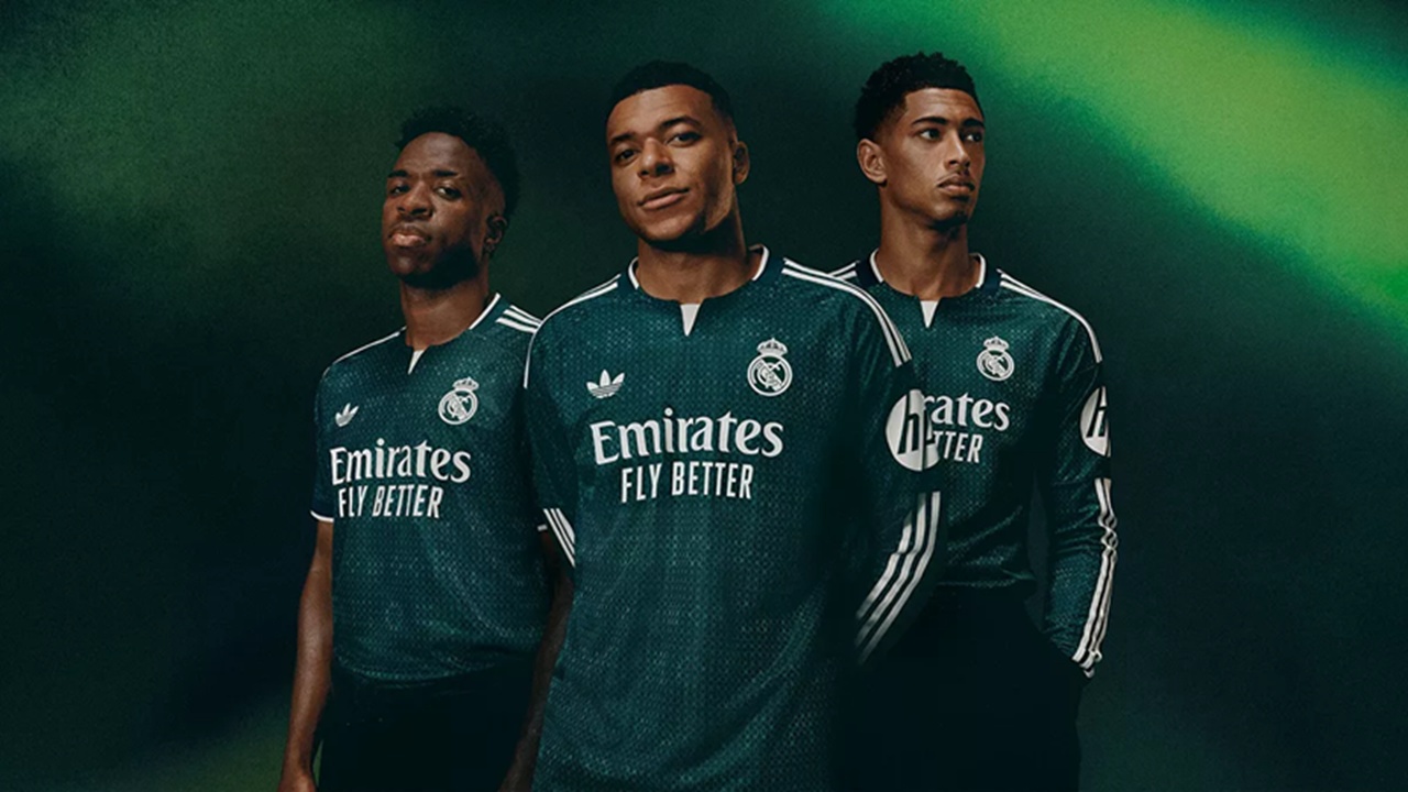 Real Madrid Resmi Luncurkan Jersey Anyar Tandang, Didominasi Hijau