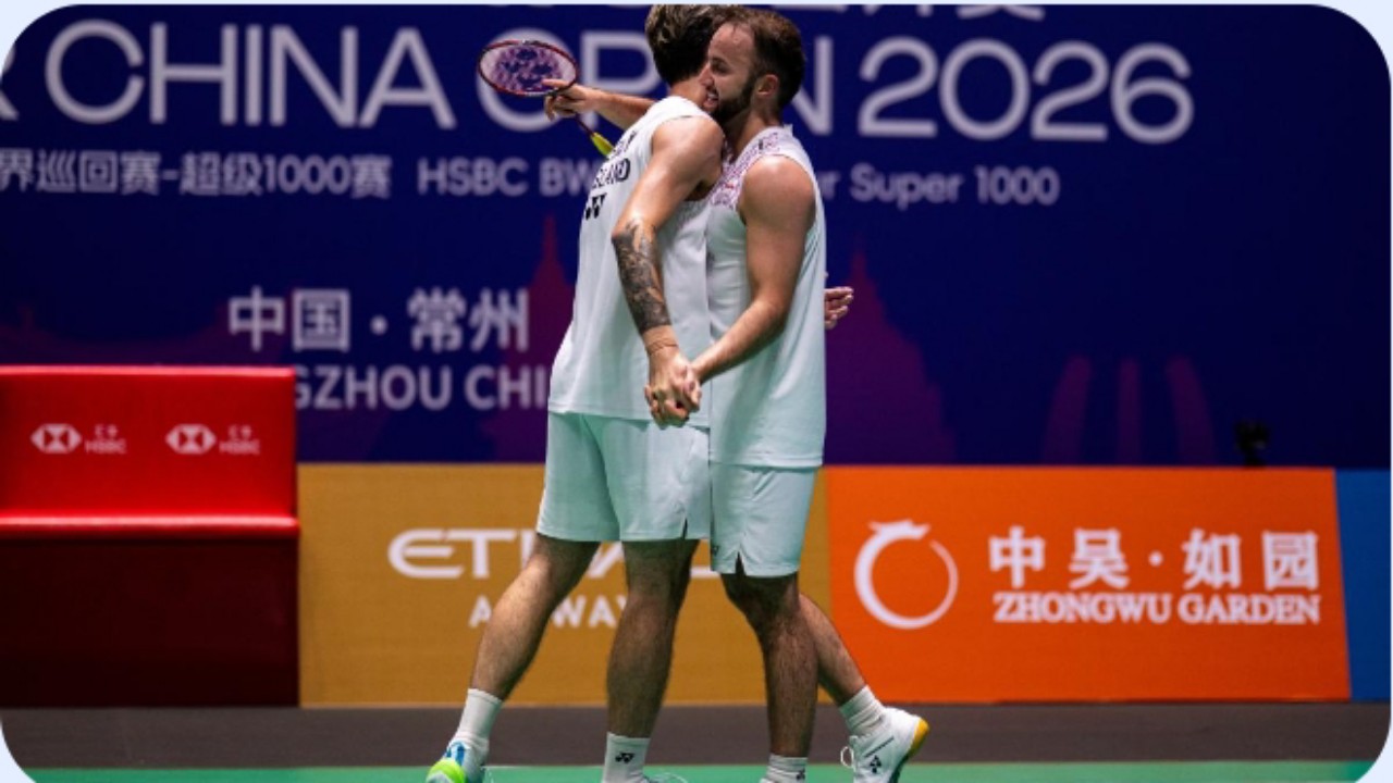 Ben Lane-Sean Vendy Tantang Seung Jae-Won Ho di Semifinal China Open 2026