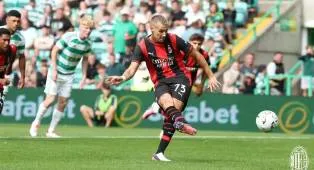 Camarda Selamatkan Milan dengan Dua Gol dalam Laga Imbang Lawan Celtic