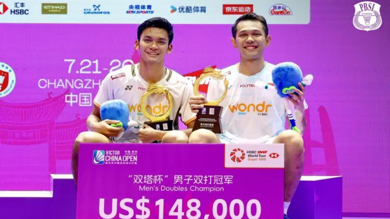 Kembali Sikat 1 Dunia, Fajar-Fikri Kampiun China Open 2026