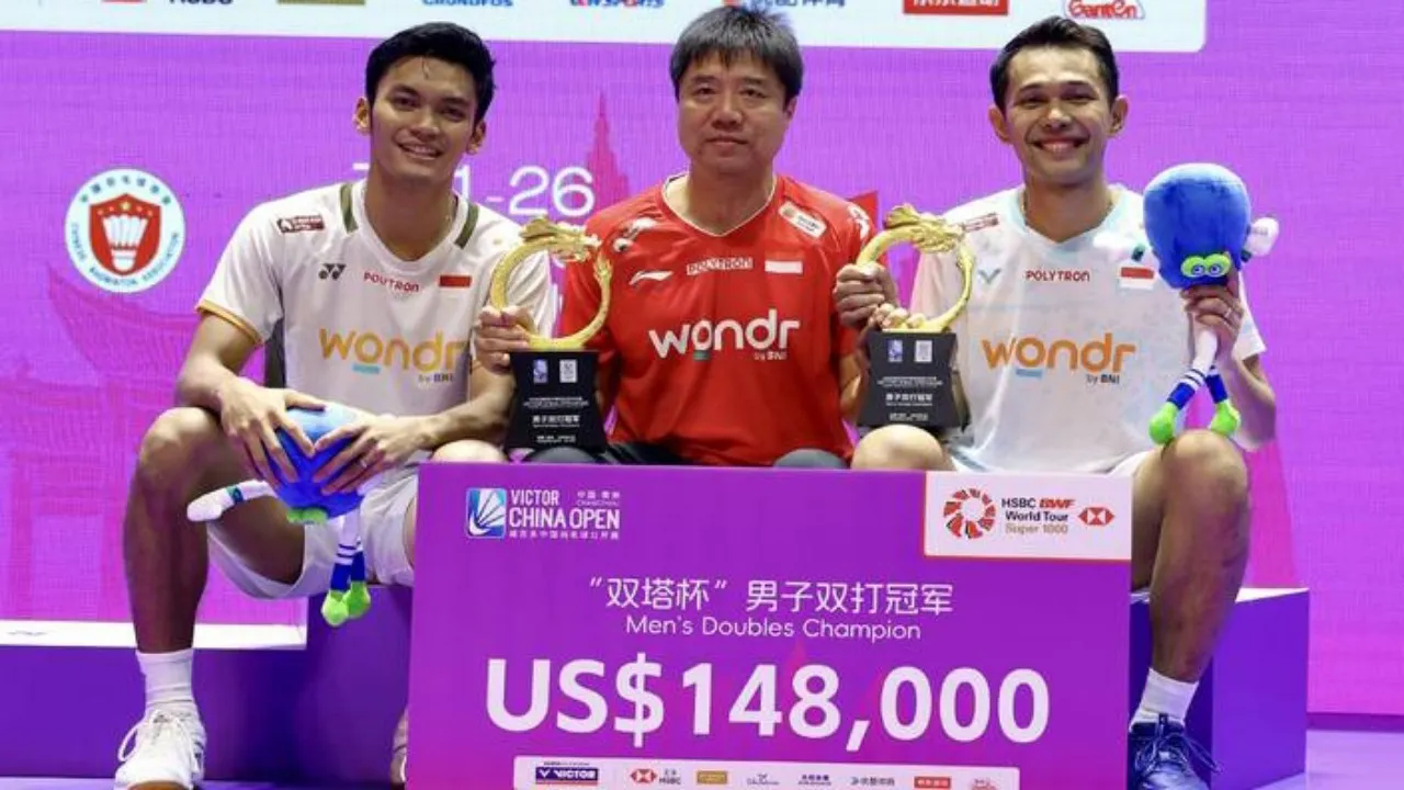 China Open 2026: Fajar-Fikri Berharap Kemenangannya Jadi Motivasi Para Junior
