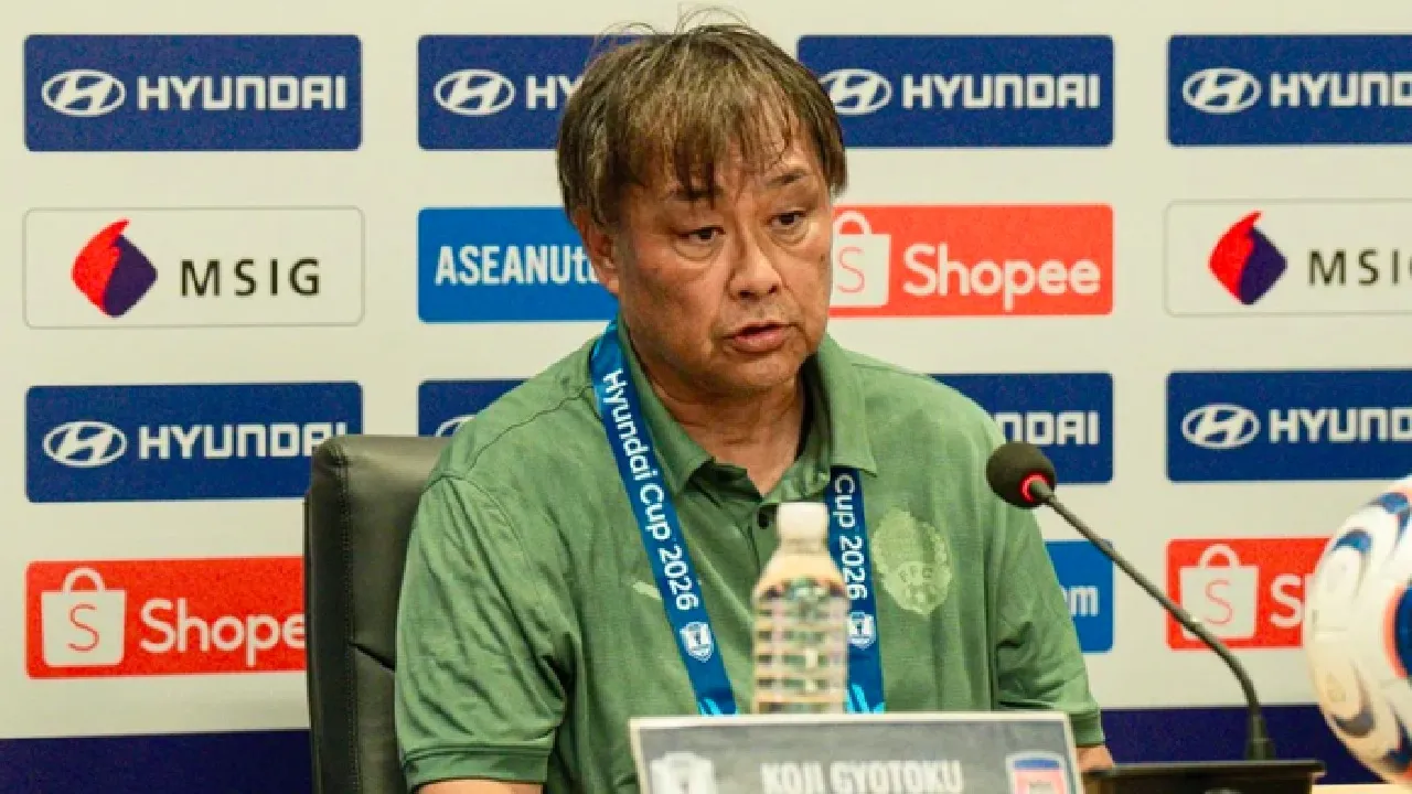 Pelatih Timnas Kamboja, Koji Gyotoku jelang lawan timnas indonesia.