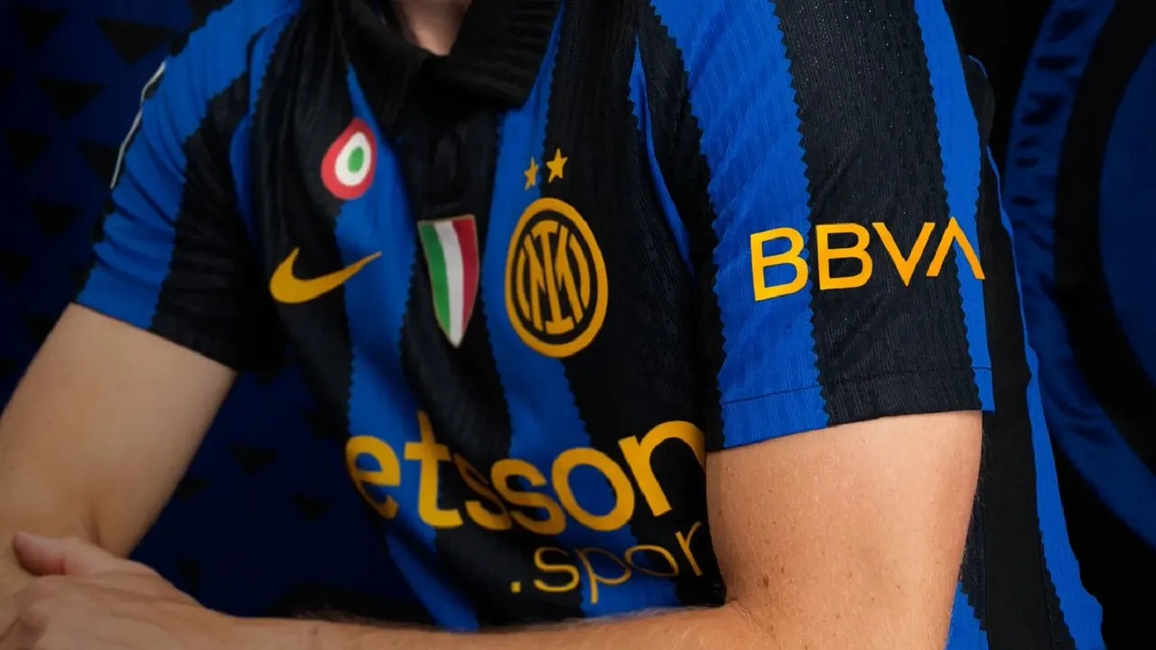 Resmi! BBVA Jadi Sponsor Sleeve Baru Inter Milan di Semua Tim