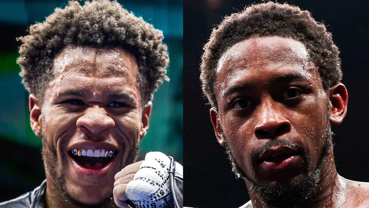 Keyshawn Davis (kanan) dan Devin Haney. (Foto: Fight TV)