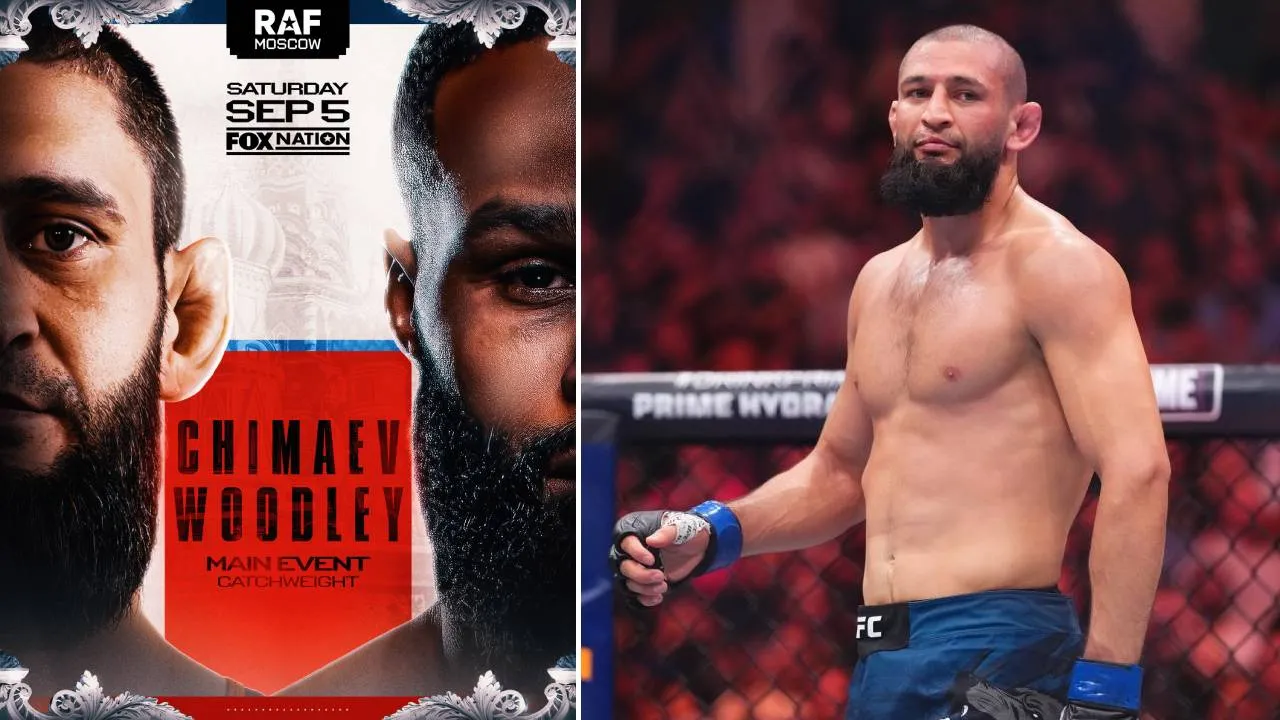 Bagi Khamzat Chimaev, duel melawan Woodley akan menjadi penampilan keduanya secara beruntun di cabang gulat. (Foto: Fight TV)