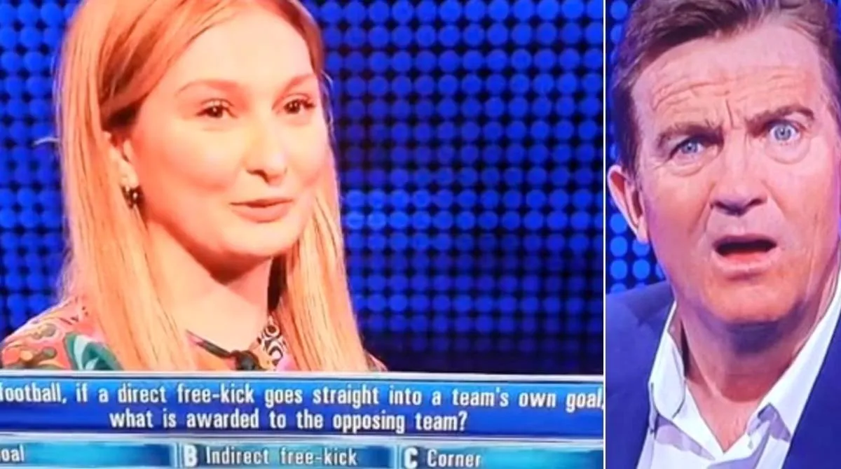 Pertanyaan Sepak Bola di The Chase Membuat Semua Terkejut - sumber: (givemesport)