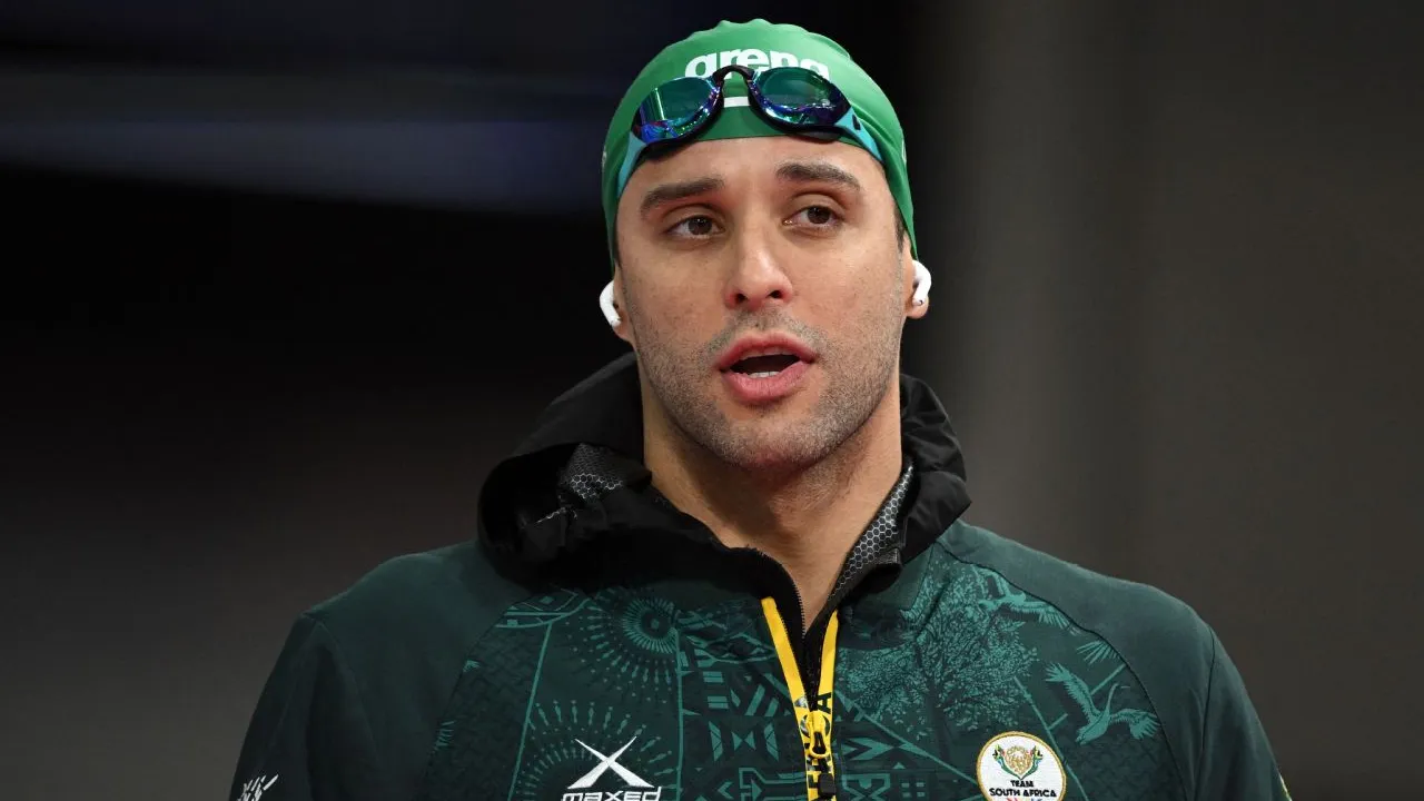 Saat kebakaran terjadi, Chad le Clos sedang berada di Glasgow untuk berlaga di Commonwealth Games. (Foto: AP)