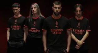 AC Milan Luncurkan Jersey Ketiga 2026/27, Kembali ke Nuansa Serba Hitam