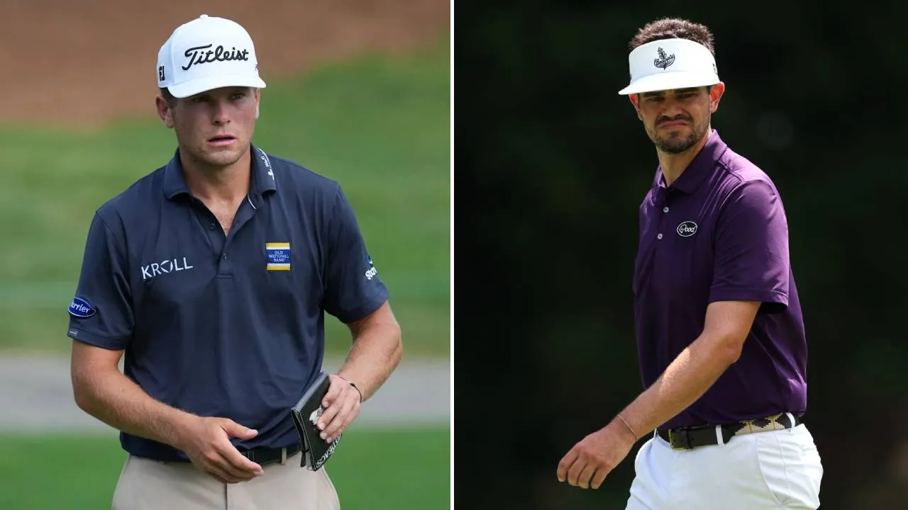 Beau Hossler (kanan) dan Michael Brennan. (Foto: Golf Digest)