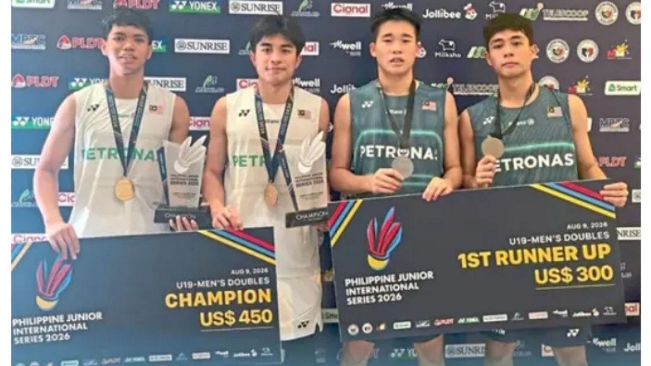 Malaysia Borong 5 Gelar di Filipina International Junior Series 2026