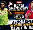 Ayush Shetty Antusias Debut Kejuaraan Dunia Melawan Juara Bertahan Shi Yuqi