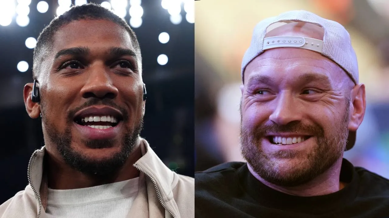 Tyson Fury (kanan) dan Anthony Joshua. (Foto: Fight TV)