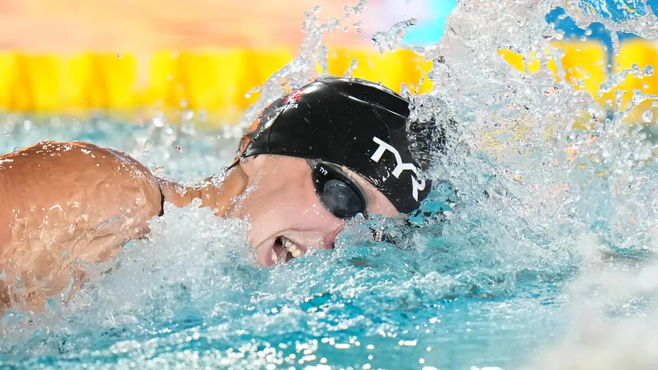Kemenangan tersebut menjadi medali internasional pertama Katie Ledecky yang diraihnya di tanah Amerika Serikat. (Foto: AP)