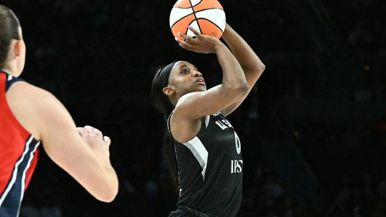 Dipimpin Jackie Young, Las Vegas Aces menjadi tim kedua yang memastikan tempat di postseason setelah Minnesota Lynx. (Foto: AP)