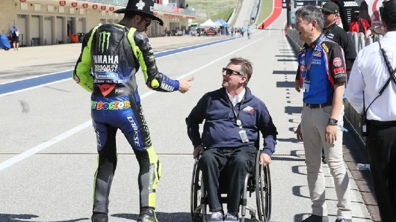 Valentino Rossi dan Wayne Rainey