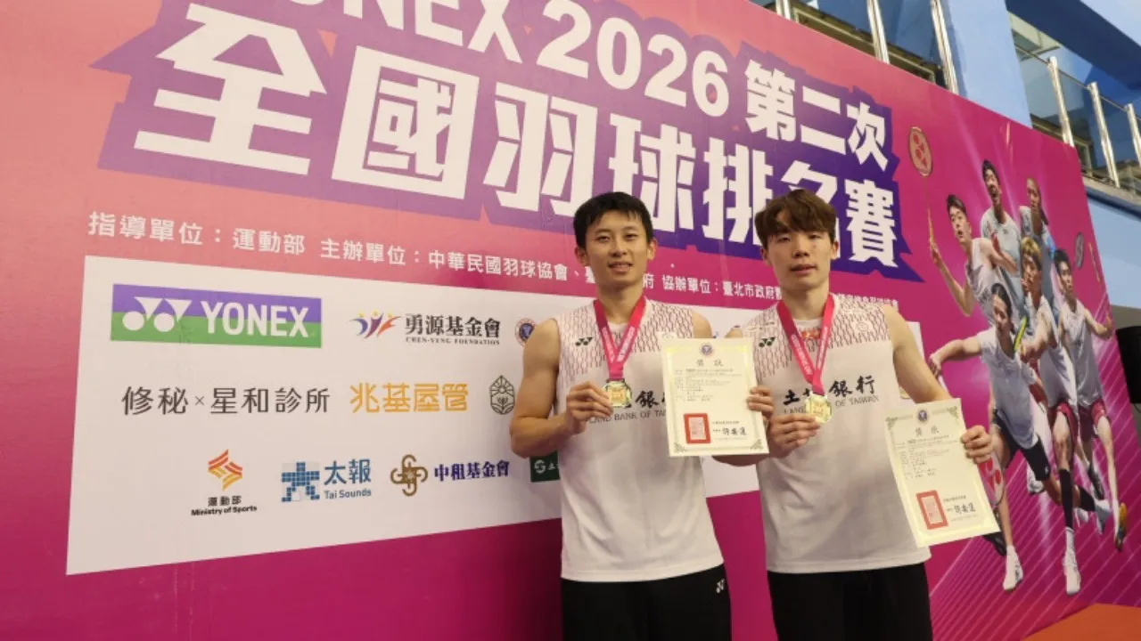 Liu Kuang Heng-Chen Zheng Kuan Kampiun Kejuaraan Nasional Taiwan