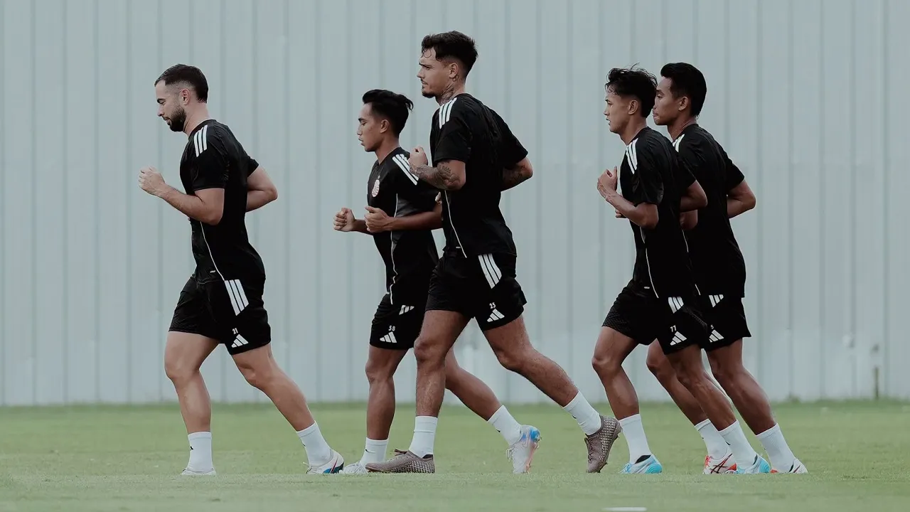 Latihan Persija Jakarta pada TC di Thailand