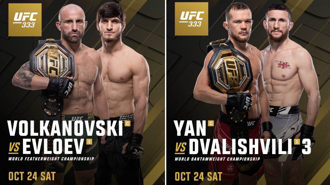 Alexander Volkanovski Hadapi Evloev di UFC 333, Yan Bersua Dvalishvili Lagi