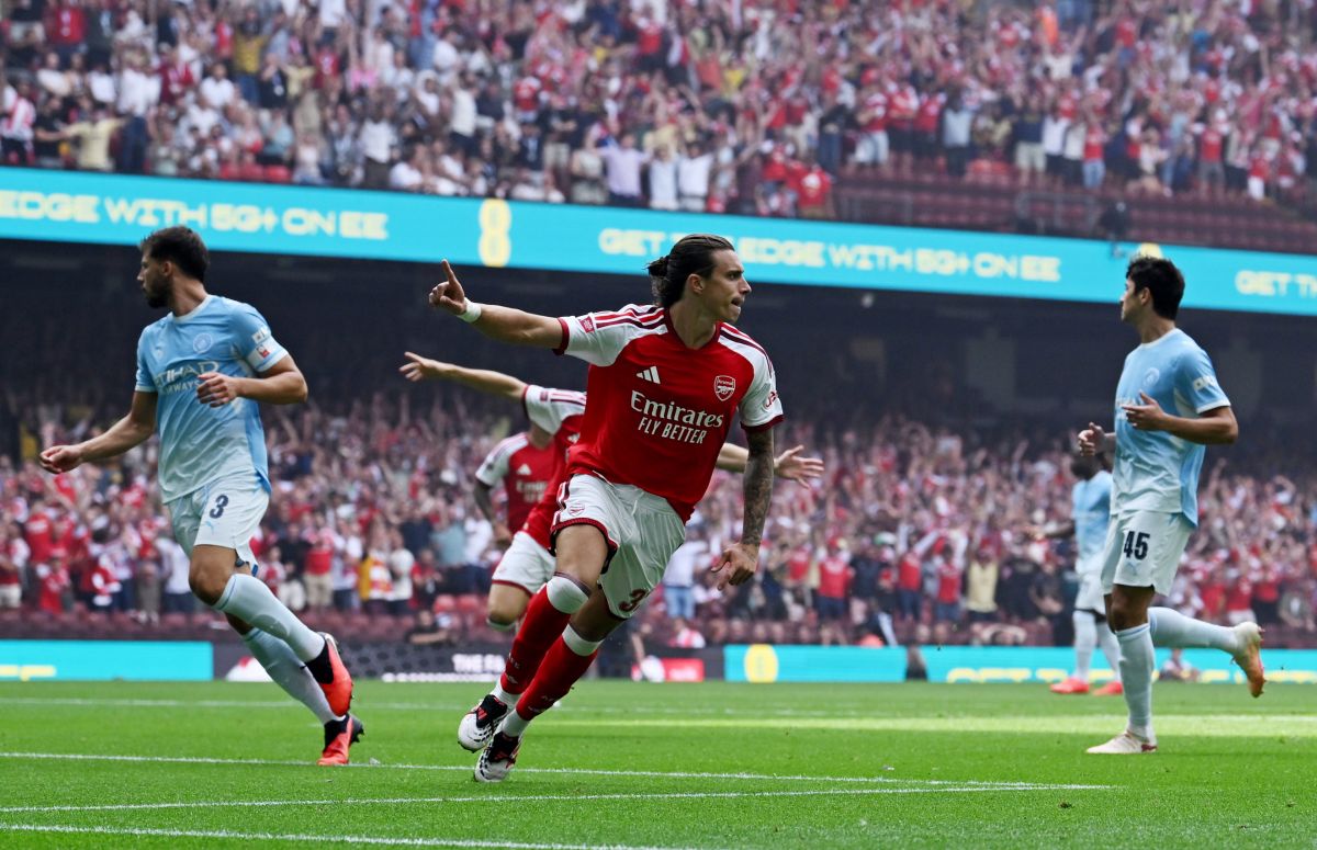 Arsenal Taklukkan Man City di Community Shield Berkat Gol Calafiori