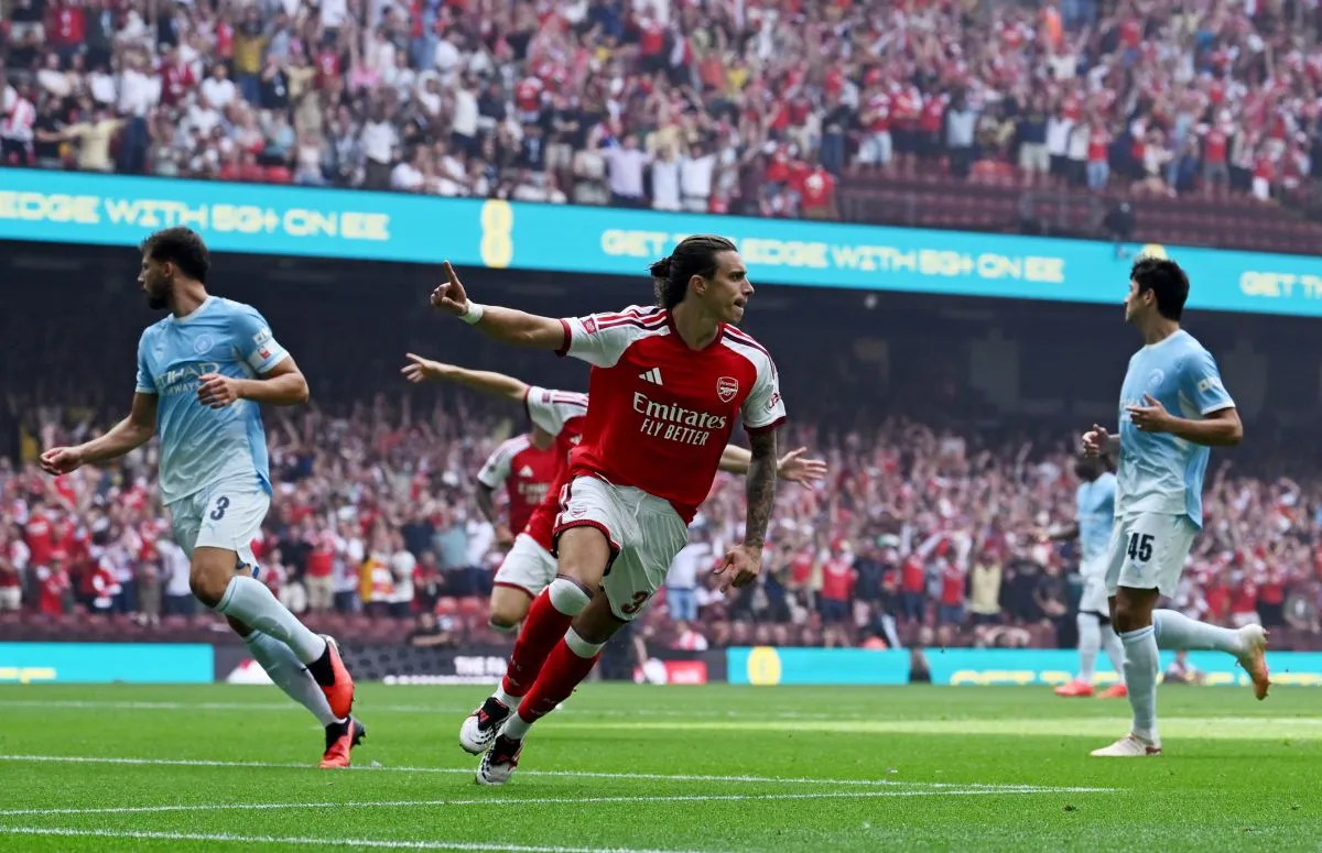 Arsenal Taklukkan Man City di Community Shield Berkat Gol Calafiori