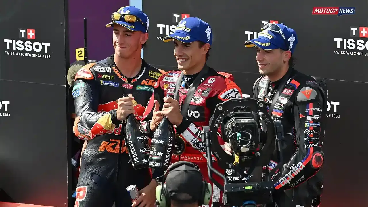 Pedro Acosta, Marc Marquez dan Marco Bezzecchi
