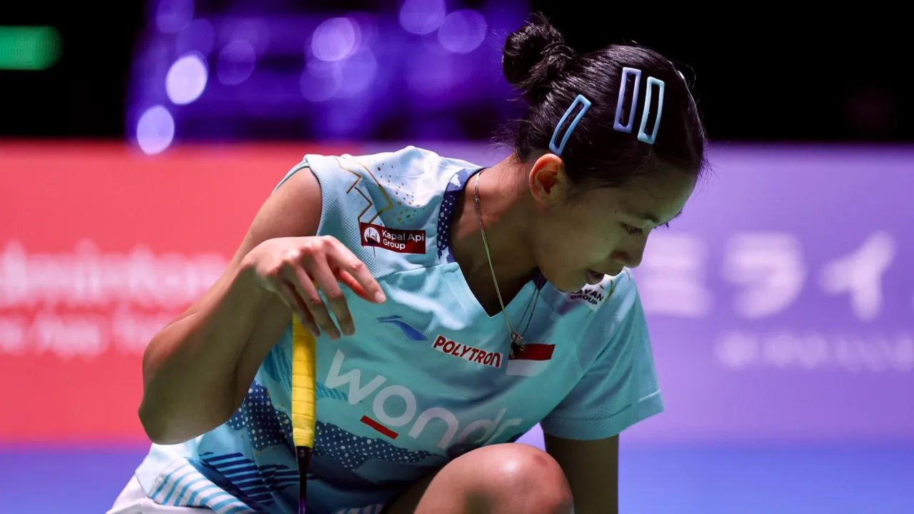 Putri KW frustasi kalah dari Line Christophersen.