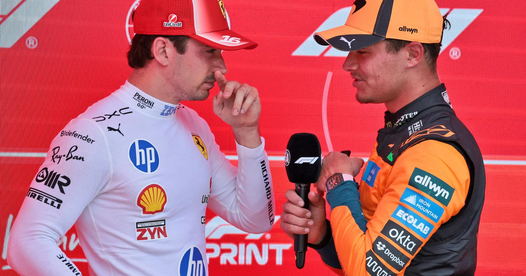 Leclerc Ungkap Kelemahan Norris pada Sprint GP Belanda - sumber: (racingnews365)