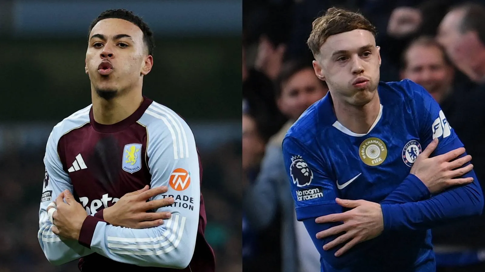 Selebrasi Dingin Cole Palmer dan Morgan Rogers Bersama Bintang Chelsea - sumber: (givemesport)