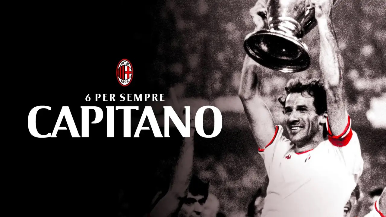 AC Milan Sematkan Patch "6 Per Sempre" untuk Kenang Franco Baresi