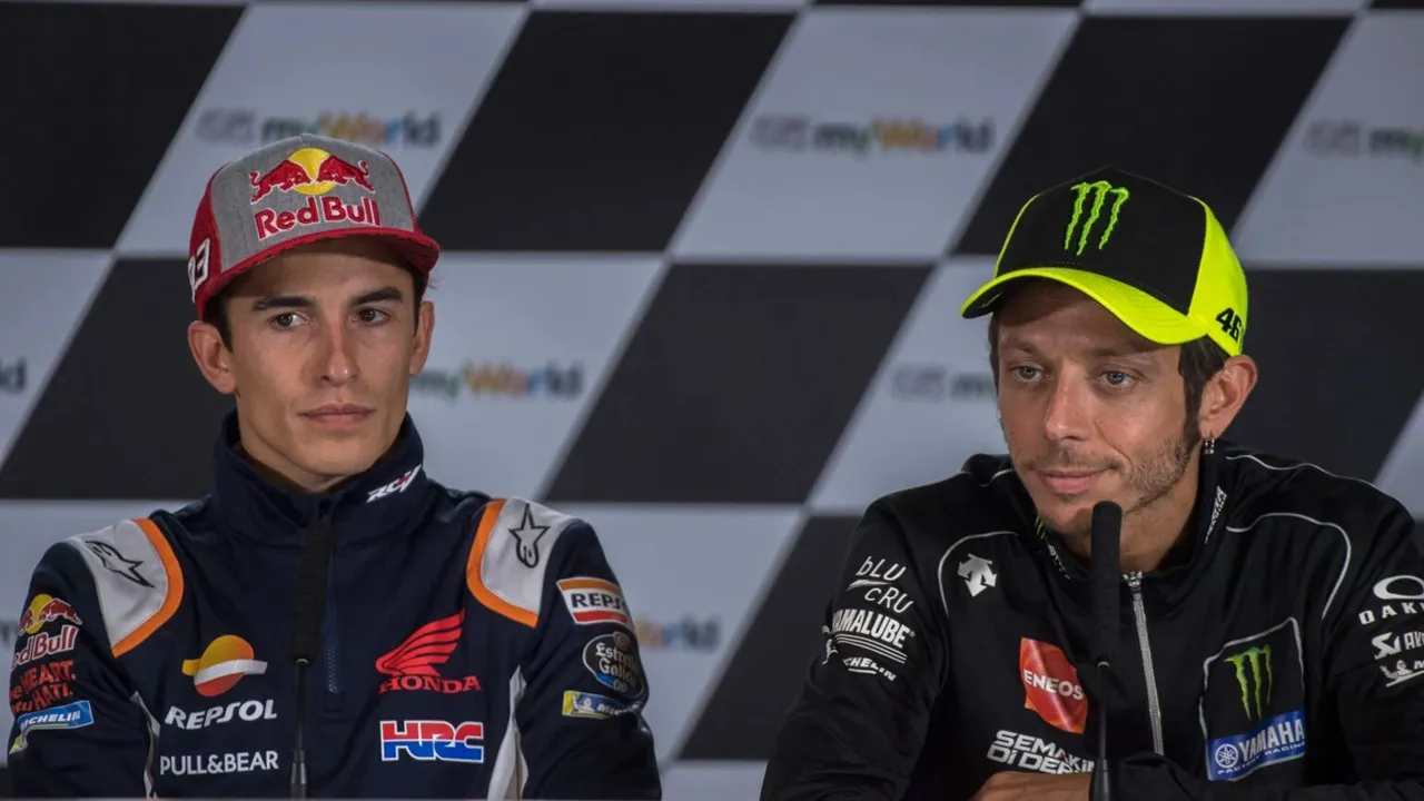 Marc Marquez dan Valentino Rossi