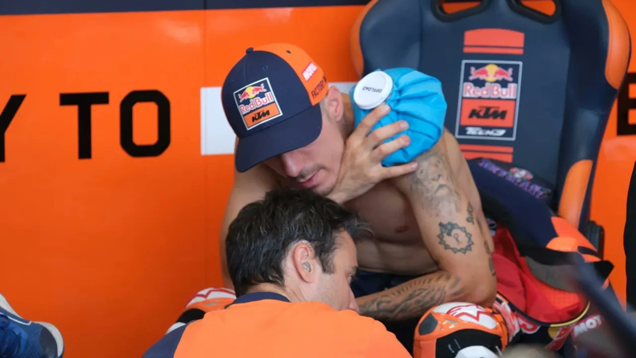 Maverick Vinales KTM Tech3 cedera