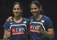Treesa Jolly-Gayatri Gopichand Siap Perayaan Medali Perunggu Kejuaraan Dunia