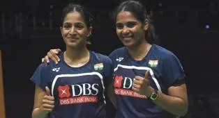 Treesa Jolly-Gayatri Gopichand Siap Perayaan Medali Perunggu Kejuaraan Dunia