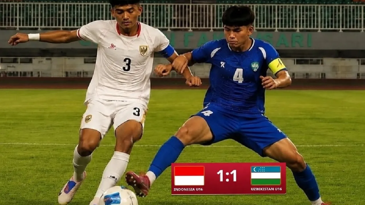 Timnas Indonesia U-17 tahan imbang 1-1 lawan Uzbekistan jelang Kualifikasi Piala Asia 2027