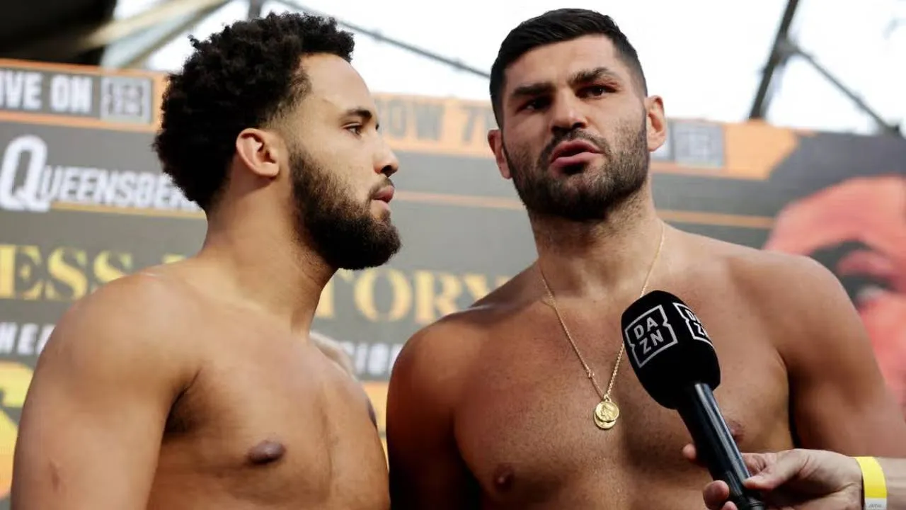 Filip Hrgovic (kanan) menyebut lawannya sudah terlalu percaya diri dan belum siap menghadapi ketenaran serta uang yang menyertai status juara dunia. (Foto: Fight TV)
