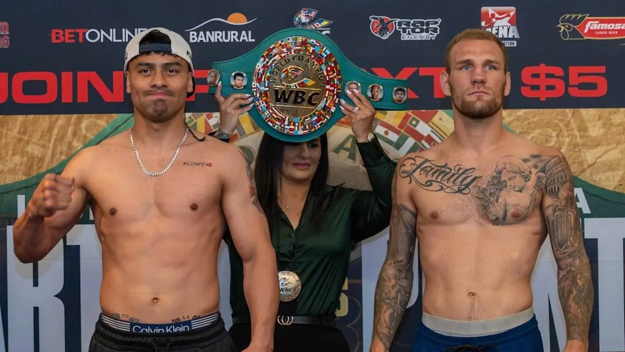Luka Plantic (kanan) dan Lester Martinez. (Foto: Fight TV)