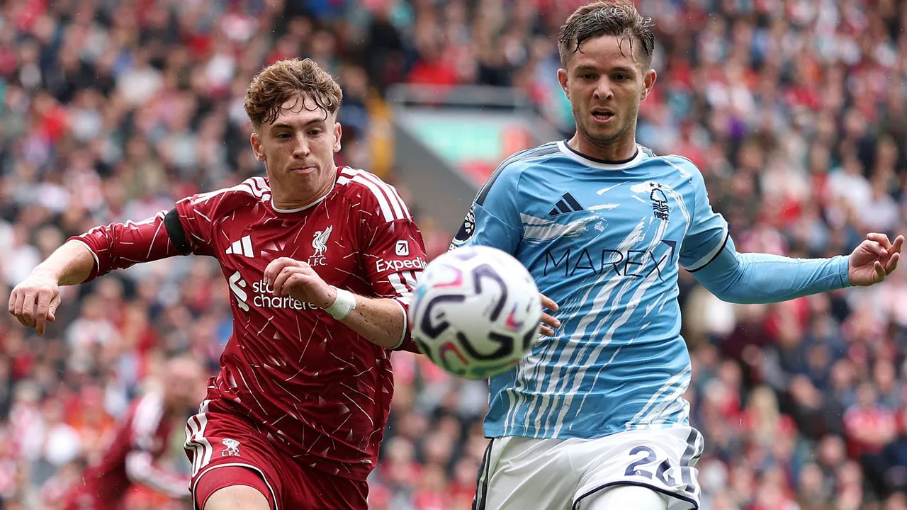 James McAtee Kecewa Nottingham Forest Cuma Raih Satu Poin di Anfield