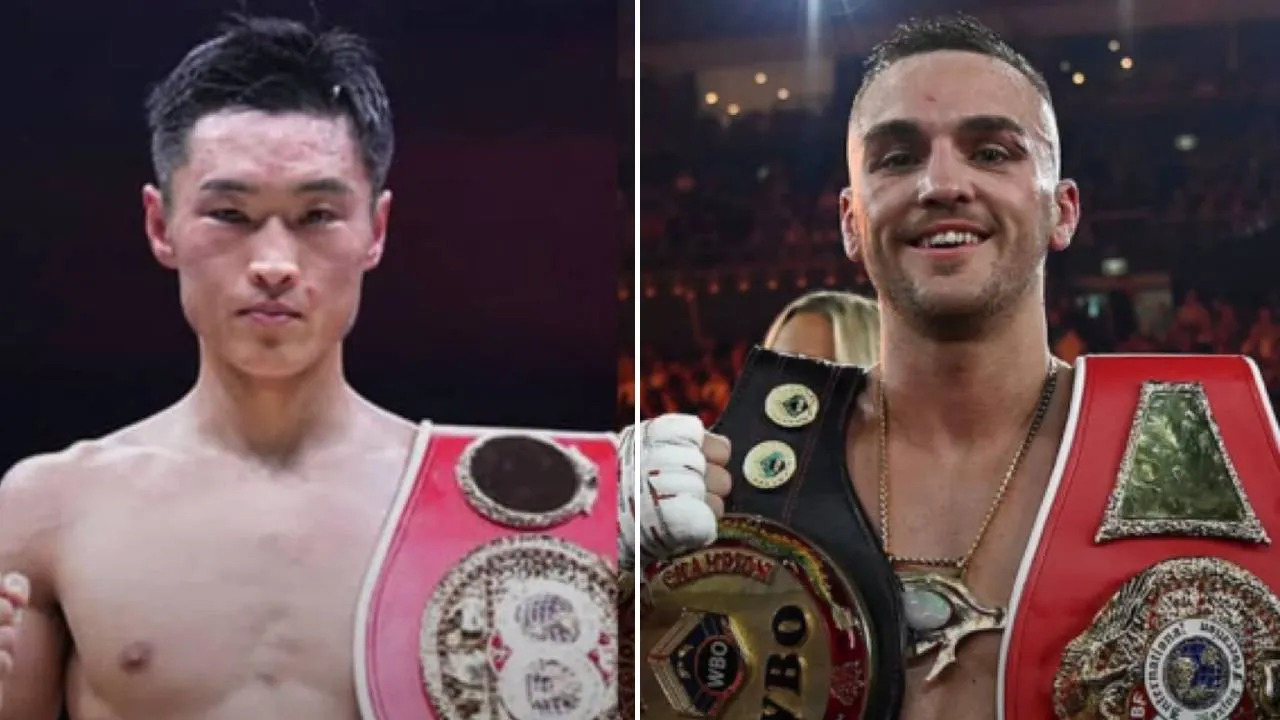 Ryosuke Nishida (kiri) dan Sam Goodman. (Foto: Fight TV)