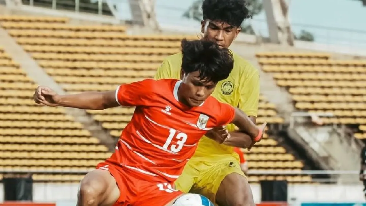 Timnas Indonesia U-20 saat melawan Malaysia di Kualifikasi Piala Asia U-20 2027