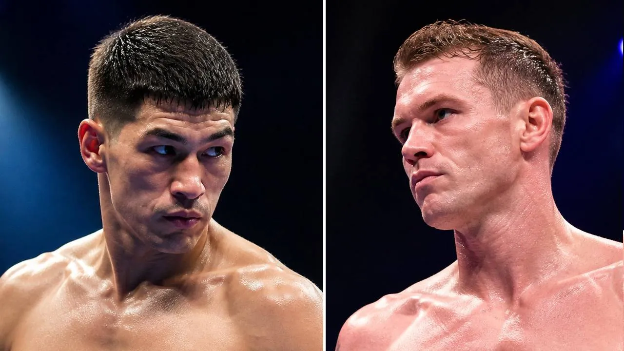 Dmitry Bivol (kiri) dan Callum Smith. (Foto: Fight TV)