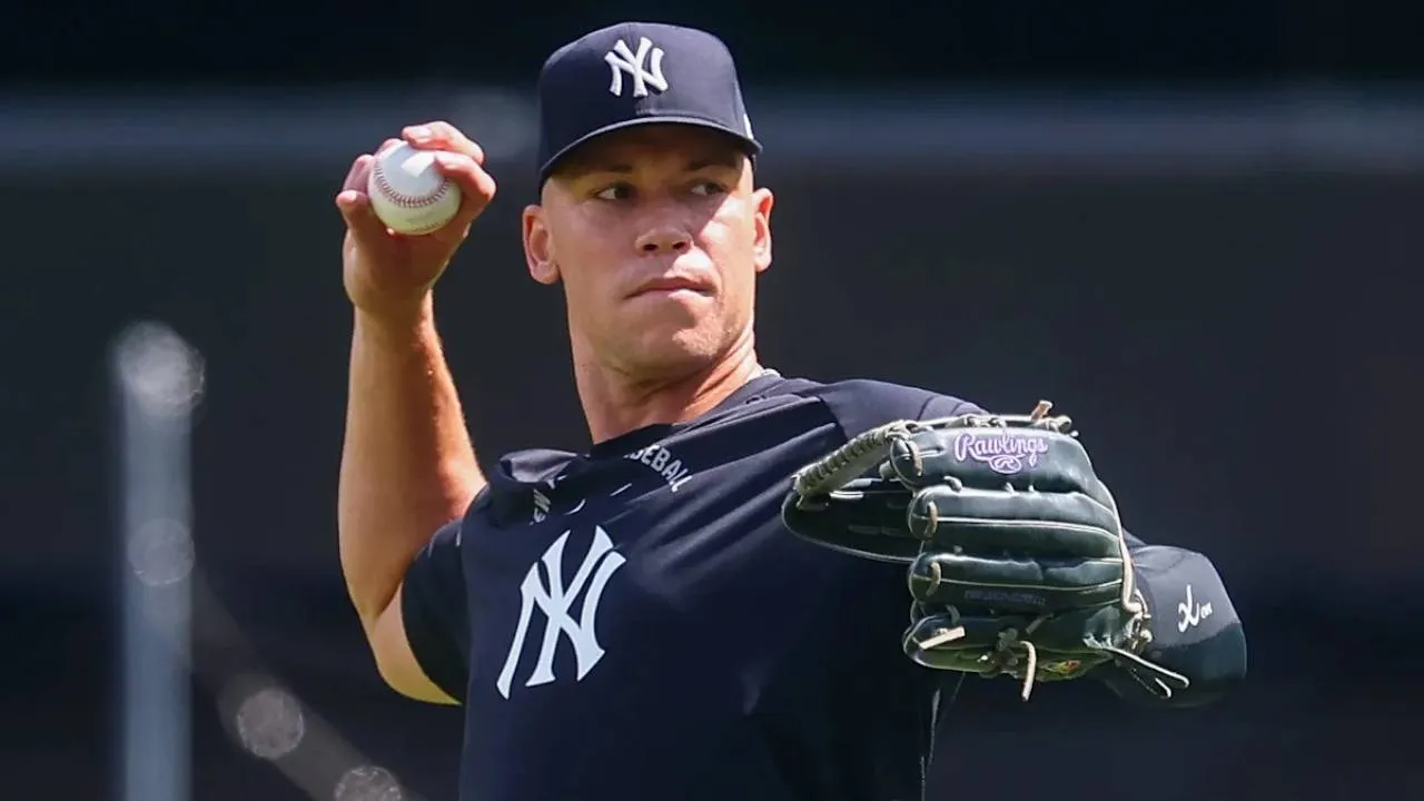 Aaron Judge ikut dalam perjalanan tim untuk rangkaian pertandingan di Pantai Barat dan kondisinya terus membaik. (Foto: AP)