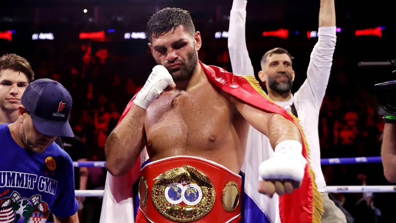 Filip Hrgovic ingin memanfaatkan kemenangan atas Itauma untuk mengejar gelar-gelar lainnya. (Foto: Fight TV)