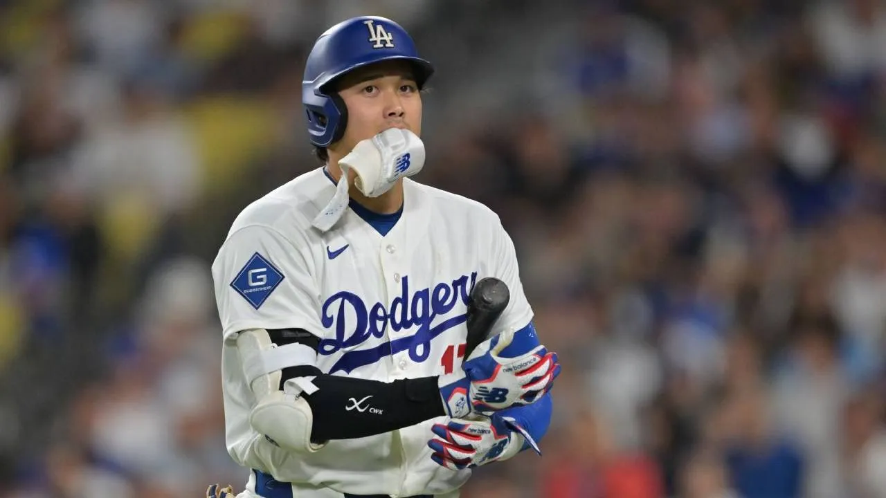 Shohei Ohtani tampil tanpa pukulan dalam empat kesempatan di plate dan untuk pertama kalinya musim ini harus strikeout empat kali dalam satu pertandingan. (Foto: AP)
