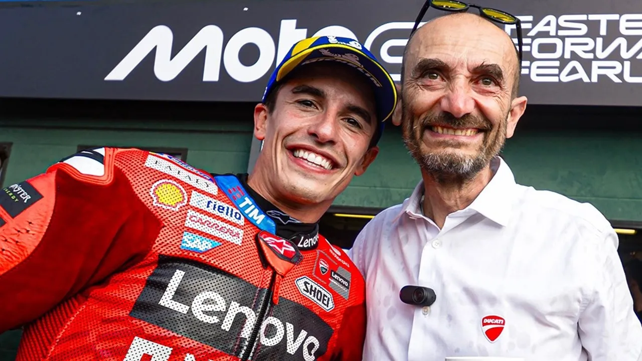 Marc Marquez dan Claudio Domenicali