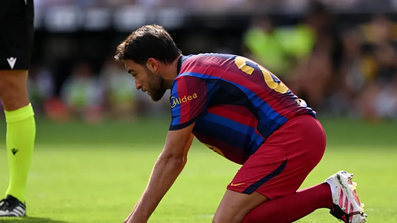 Eric Garcia Kembali Mengalami Patah Hidung Lawan Valencia