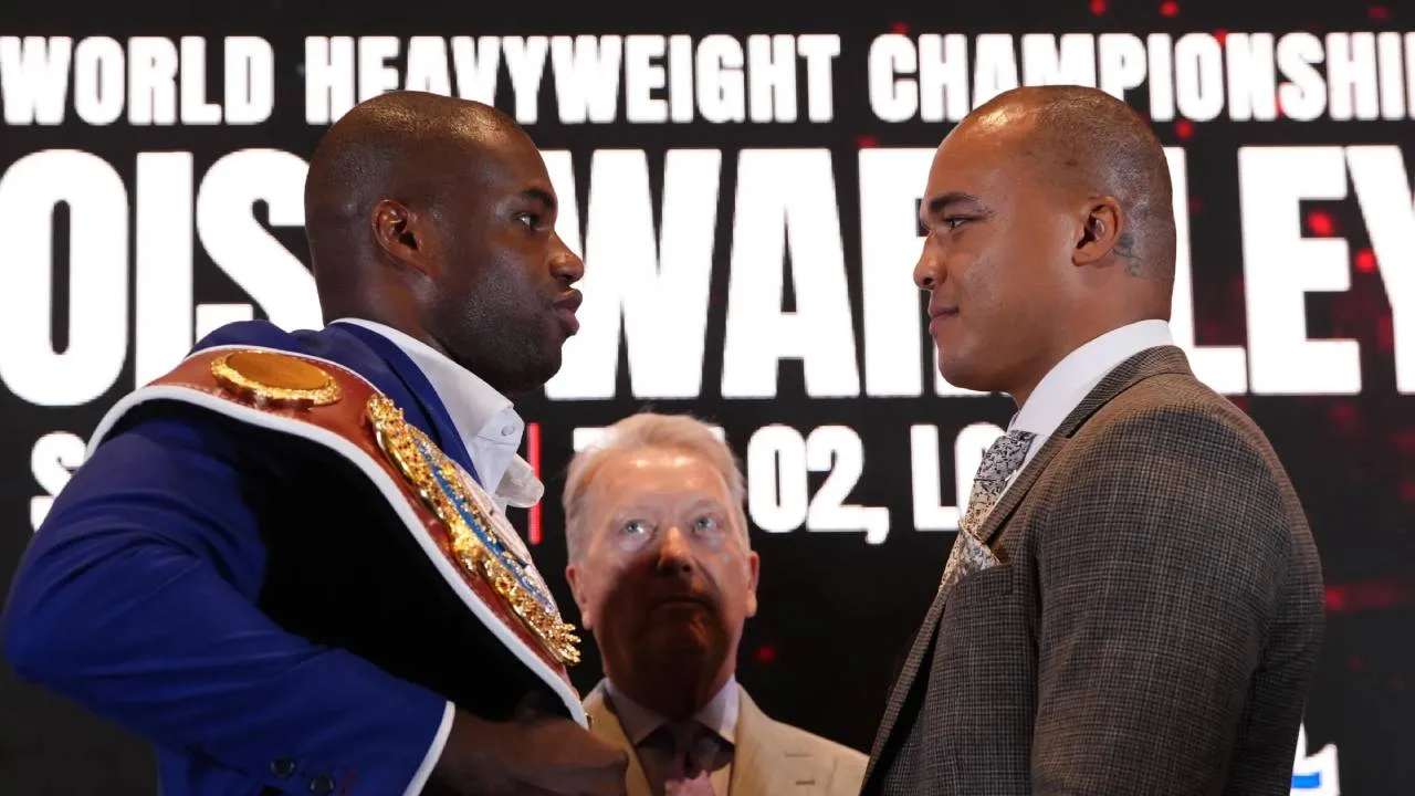 Daniel Dubois (kiri) dan Fabio Wardley. (Foto: Fight TV)