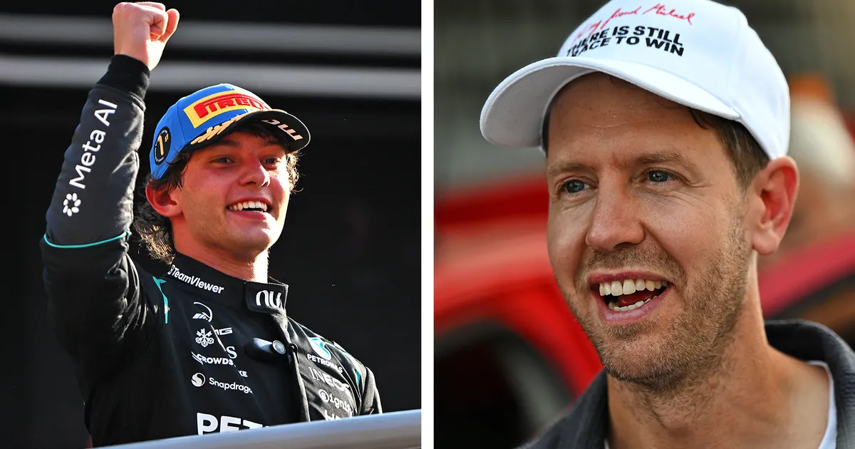 Vettel Sambut Rekor Juara F1 Termuda Antonelli - sumber: (racingnews365)
